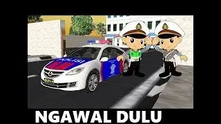 Polisi Simulator Ngawal Gubernur Jawa Barat