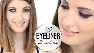 Maquillaje con eyeliner de doble color