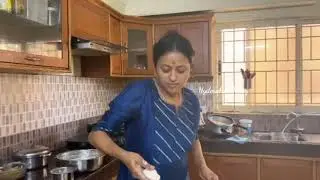 Anchor Suma Making Garelu at Home || Anchor Suma House Inside View | Hyderabad Today Official