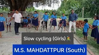Slow cycling race on 