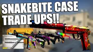 Doing TRADE UPS for the SNAKEBITE CASE SKINS!! | TDM_Heyzeus