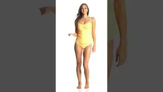 Sunsets Marigold Iconic Twist Tankini Top (E/F/G/H Cup) | SwimOutlet.com