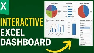 Create an Interactive Excel Dashboard with Pivot Table, Chart & Slicer | Step-by-Step Tutorial