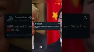 Trump Hits China with New 10% Tariff&mdash;Trade Tensions Rise! #news