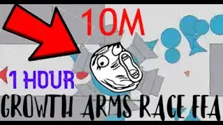 10M COOP IN 1HOUR !! Arras.io Growth Arms Race Maze !