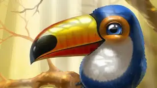 Seeing An Amazing Toucan In A Zoo In Equatorial Guinea