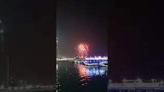 Nice view of fireworks at #AinDubai #Dubai Marina #Trending Song #Blastu Blastu 10 Jan 2026 #kacheri