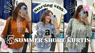 *AMAZON*Summer Short kurti Try on haul❤️ Got scammed ?😰 #amazonhaul #amazonfinds