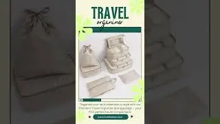 9 PCs Premium Travel Organizer Storage Bags www.hotelxoticz.com #TechTravel #OrganizationGoals #usa