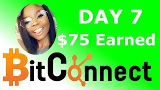 Day 7 | $75.33 Earned in BitConnect | Road to $25k