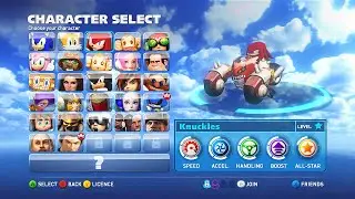 Sonic & All - Stars Racing Transformed (Knuckles Gameplay)