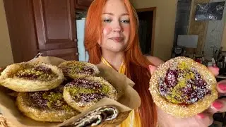 ASMR Baking Raspberry Pistachio Pastries 🥐 (Close Whispered Voiceover) 