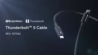 Cable Matters 80Gbps Thunderbolt 5 Cable with up to 120Gbps Bandwidth Boost and 240W Charging