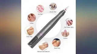 Electric Cordless Nail Drill Machine,Professional Nail File Set for Manicure review