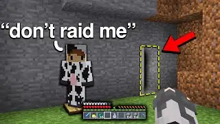 i couldn't find this kids old school Minecraft Base.. but then i came across his hidden doorway!