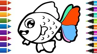 How to Draw a Cute Fish | Step by Step Easy