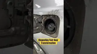 Detailing a SUPER MOLDY Fuel door 🤮🤮🤮 #shorts #autodetailing