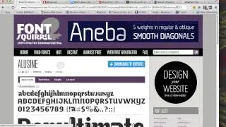 Fonts - Squirrel & DaFont