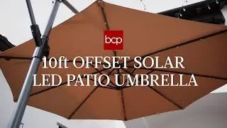Light or Shade &ndash; BCP&rsquo;s Solar LED Hanging Patio Umbrella