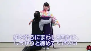 袴姿で小学校卒業式　袴の着付け（女の子編）