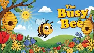 The Busy Bee 🐝🎶 | Fun Nature Learning Song for Kids | Happy Tale & Tune