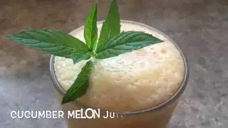 Cucumber Melon Juice! No juicer needed!