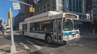 MTA NYCT Bus 2011 NFI C40LF CNG #372 on the B93 G Train Shuttle @Jay St/Willoughby St