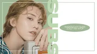 ranking my subscribers' least favourite kpop songs 👩🏻&zwj;🦯