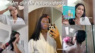 Um dia de autocuidado comigo | Testando produtos novos ,acidifica&ccedil;&atilde;o capilar ,skin care noturno &hellip;✨💕
