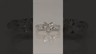 Custom Heart Shaped Diamond Engagement Ring #diamonds #engagementring