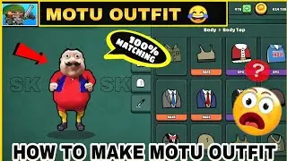 Da2 mini militia || how to make Motu outfit in mini militia doodle army 2 || मोटू आउटफिट कैसे बनाएं