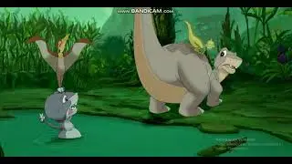 The Land Before Time - Chomper in Sinking Sands Scene