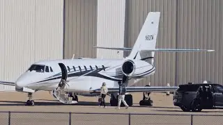 Cessna Citation Sovereign 680 Departs - LOOK WHO'S TAKING A HARRISON FORD JET!