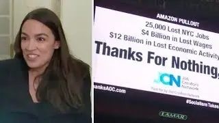 Time Square billboard blasts Ocasio-Cortez over Amazon