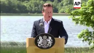 Prime Minister David Cameron comments on Syria and closing tax loop holes