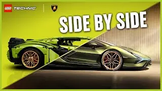 Side By Side&hellip; The new Lamborghini Si&aacute;n FKP 37 | LEGO&reg; Technic