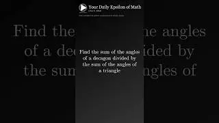 Daily Math c/o Daily Epsilon (X) #Math #dailymath #learnmath #manim #geometry