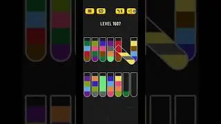 Water sort puzzle level 1607