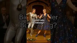 Polit-Tanz im Stadl: S&ouml;der trifft Weidel #volksmusik #schlager #tanz #satirevideo #s&ouml;der #short