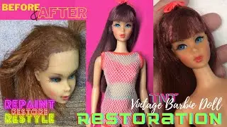 Vintage TNT Barbie Doll Restoration Repair Restore How to Before After