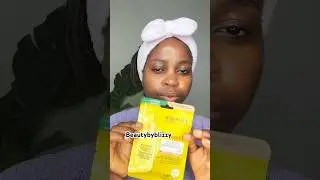 Trying the Garnier vitamin C hydrating face mask #garniermask #skincare  #facemask  #beautybyblizzy