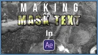 Making Video Through Text in After Effects | For Beginners