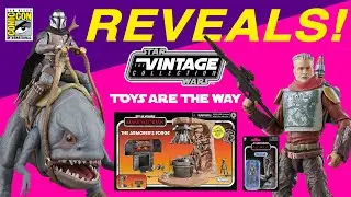 Star Wars The Vintage Collection Mandalorian Blurrg, Cobb Vanth & The Armorer's Forge SDCC Reveals!