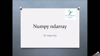 Numpy ndarray on Python