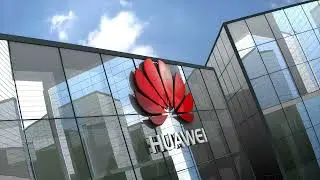 footage free - editorial huawei technologies co ltd logo on glass building bv2ebvur4  D4k