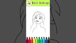 Wie man die s&uuml;&szlig;e Elsa einfach zeichnet | Gefroren 4