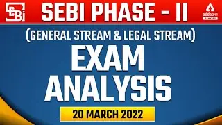 SEBI Grade A Phase 2 Analysis | General Stream & Legal Stream Exam Analysis | Adda247
