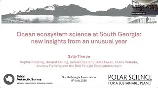 South Georgia Science - July 2025 - 4 Ocean Ecosystem Science