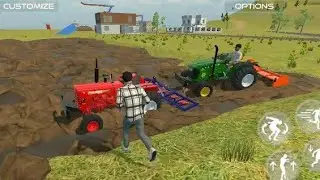 मिनी JOHNDEER ट्रैक्टर  FARMING WITH MAHINDRA मिनी ट्रैक्टर #johndeere #tractor#farming#video