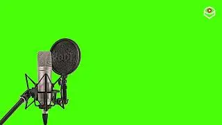 Free Green and Blue Screen -  Podcast Microphone | Rib Art Producoes